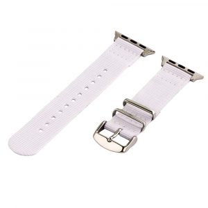White 2-Piece Classic Ballistic Bands for Apple Watch<sup>®</sup>