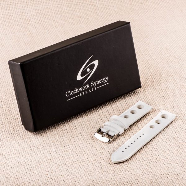 White 3-hole Smooth Rally Bands - Image 8