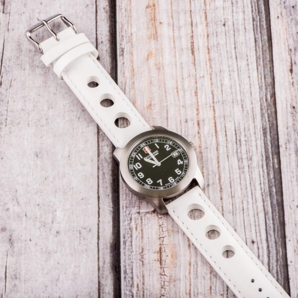 White 3-hole Smooth Rally Bands - Image 2