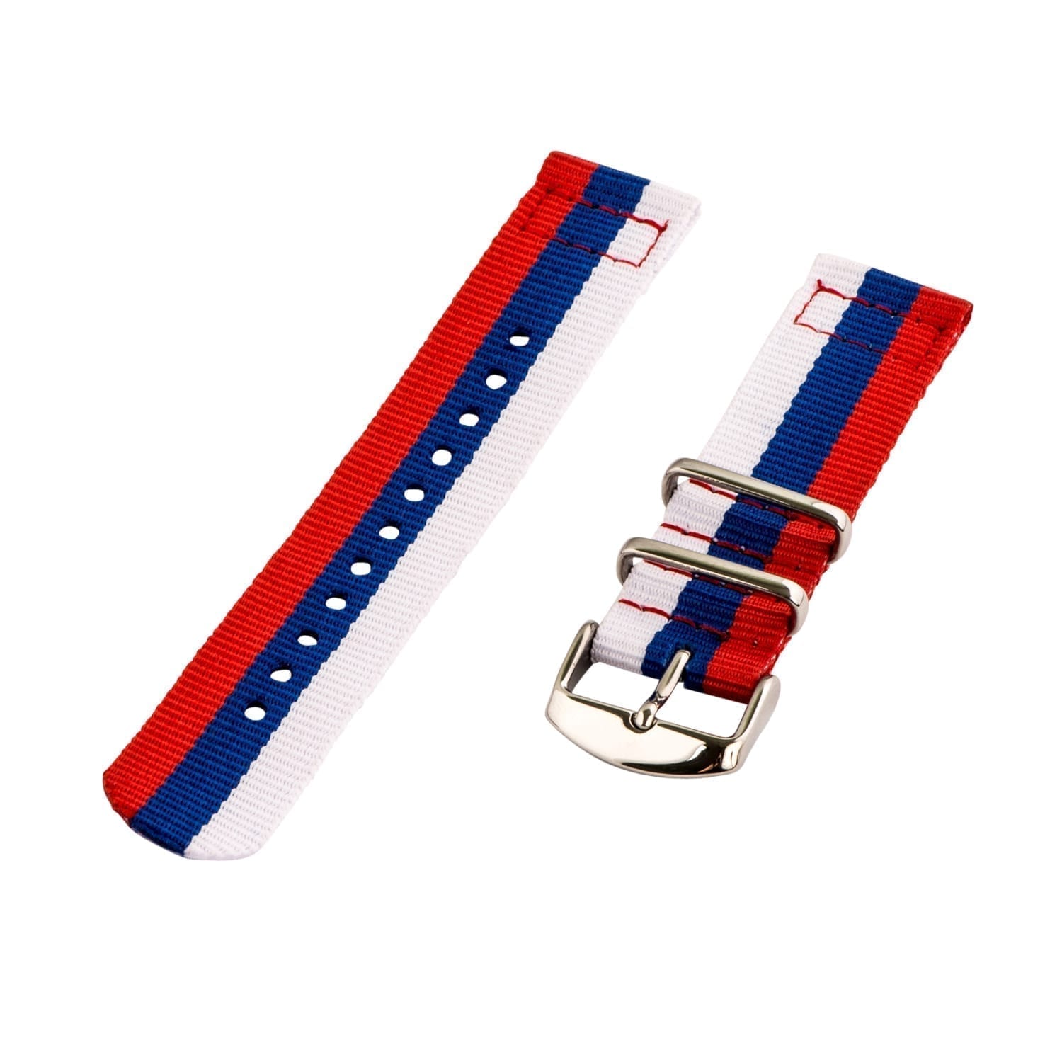 White/Blue/Red 2-piece Classic Ballistic Bands