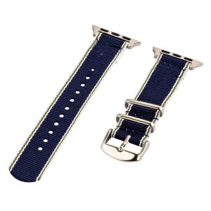 White/Green/Blue 2-Piece Classic Ballistic Bands for Apple Watch<sup>®</sup>