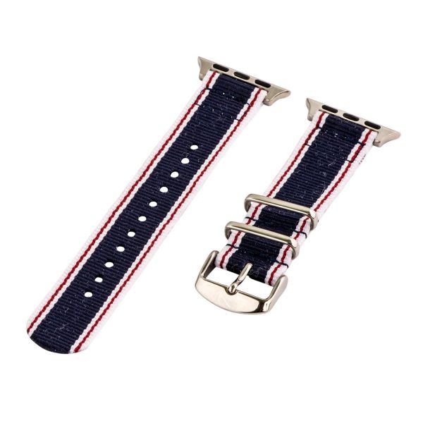 White/Red/Navy 2-Piece Classic Ballistic Bands for Apple Watch<sup>®</sup>