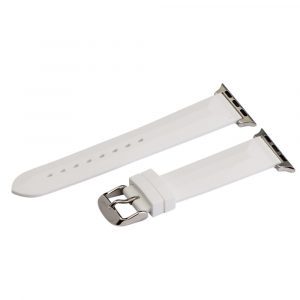 White Silicone Bands for Apple Watch<sup>®</sup>