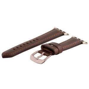 Brown Worn Leather Bands for Apple Watch<sup>®</sup> (Gentlemen's)
