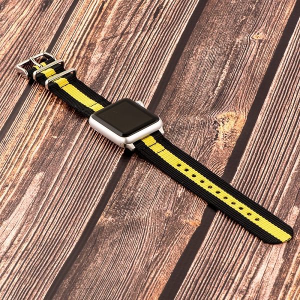 Yellow & Black 2-Piece Classic Ballistic Bands for Apple Watch<sup>®</sup> - Image 2