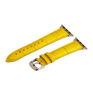 Yellow Croco Leather Bands for Apple Watch<sup>®</sup>