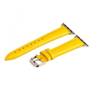 Yellow Lizard Leather Bands for Apple Watch<sup>®</sup>
