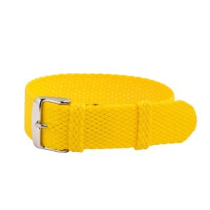 Yellow Perlon Watch Strap