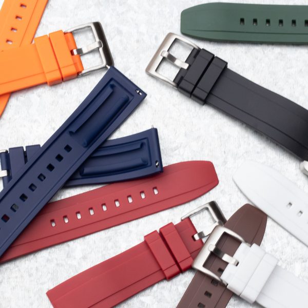 Black AEM Diver Rubber Watch Bands