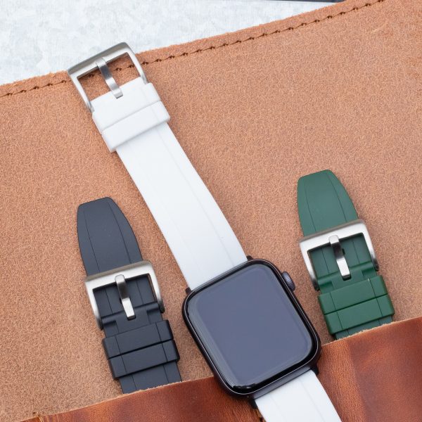 Black AEM Diver Rubber Watch Bands for Apple Watch® - Image 3