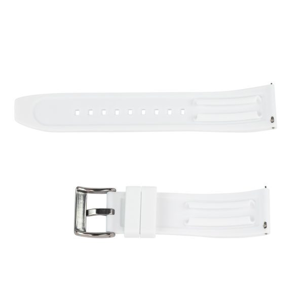 White AEM Diver Rubber Watch Bands - Image 3