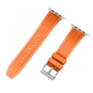 Orange AEM Diver Rubber Watch Bands for Apple Watch®