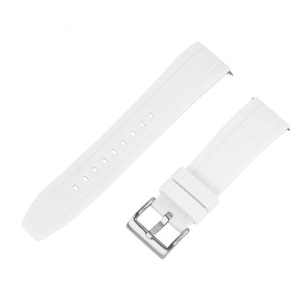 White AEM Diver Rubber Watch Bands