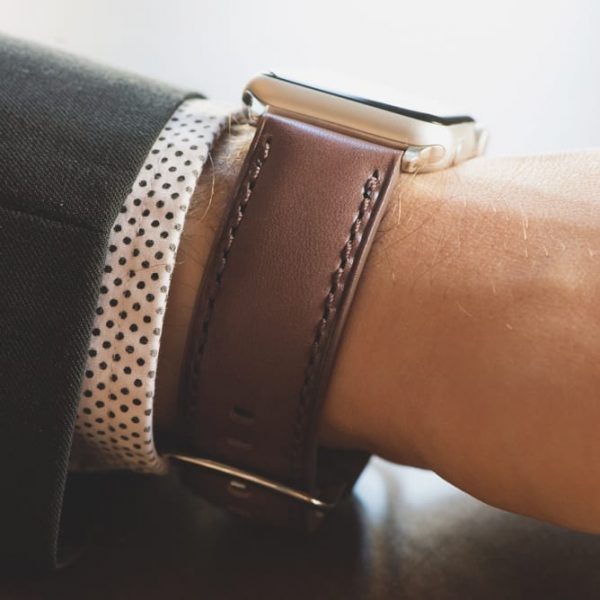 Brown Aged Leather Bands for Apple Watch<sup>®</sup> (Gentlemen's) - Image 2