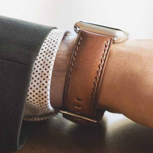 Saddle Aged Leather Bands for Apple Watch<sup>®</sup> (Gentlemen's) - Image 2