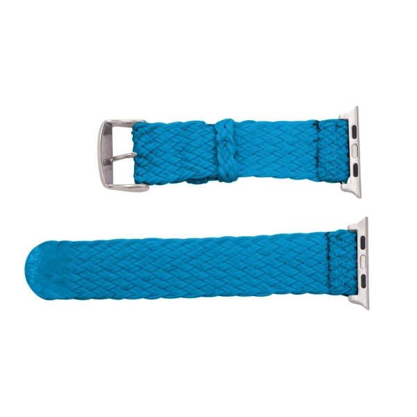 Cyan 2-Piece Double Perlon Watch Bands for Apple Watch<sup>®</sup> - Image 3