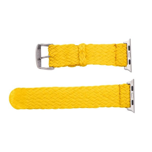 Yellow 2-Piece Double Perlon Watch Bands for Apple Watch<sup>®</sup> - Image 3