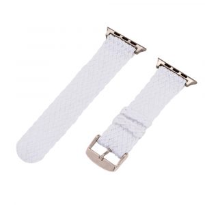 White 2-Piece Double Perlon Watch Bands for Apple Watch<sup>®</sup>