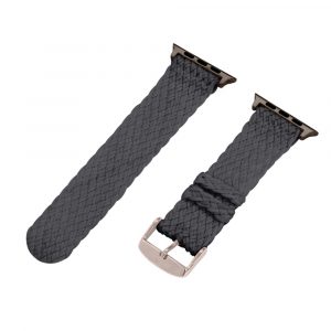Dark Grey 2-Piece Double Perlon Watch Bands for Apple Watch<sup>®</sup>