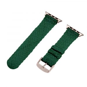 Green 2-Piece Double Perlon Watch Bands for Apple Watch<sup>®</sup>