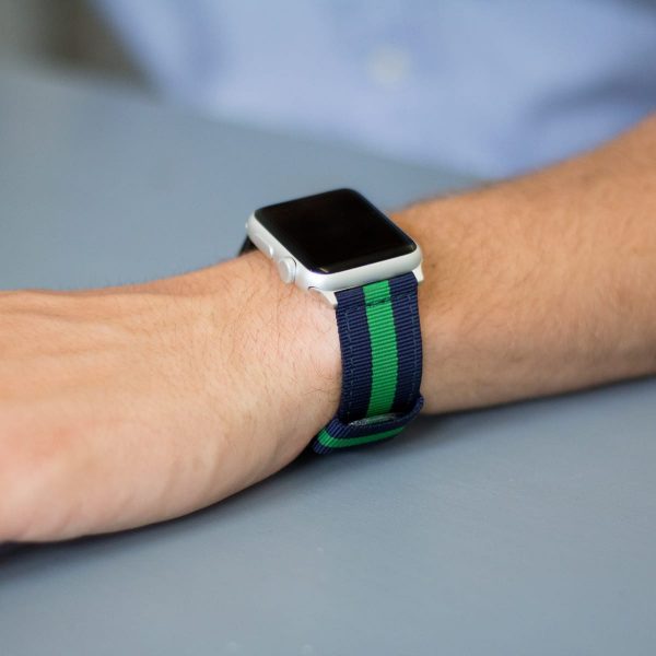 Navy & Green RAF Ballistic Watch Bands for Apple Watch<sup>®</sup> - Image 2
