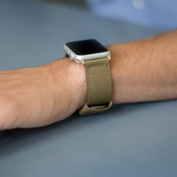 Army Green RAF Ballistic Watch Bands for Apple Watch<sup>®</sup> - Image 2