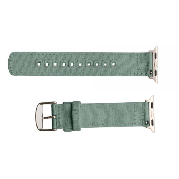 Olive Green Canvas Watch Bands for Apple Watch<sup>®</sup> - Image 2