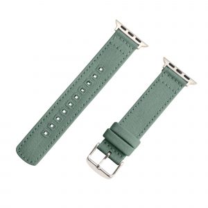 Olive Green Canvas Watch Bands for Apple Watch<sup>®</sup>