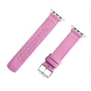 Pink Canvas Watch Bands for Apple Watch<sup>®</sup>