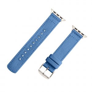 Steel Blue Canvas Watch Bands for Apple Watch<sup>®</sup>
