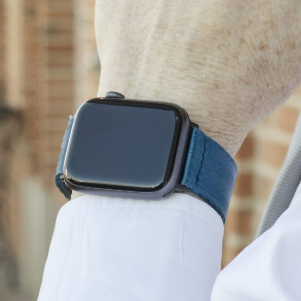 Ocean Blue 2 Piece Seat Belt Apple Watch