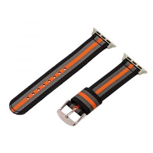 Orange/Grey/Black RAF Ballistic Watch Bands for Apple Watch<sup>®</sup>