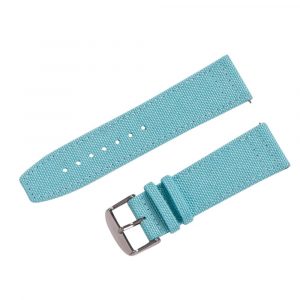 Aqua Cordura® Leather Watch Bands