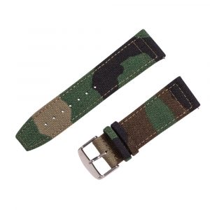 Army Camo Cordura® Leather Watch Bands