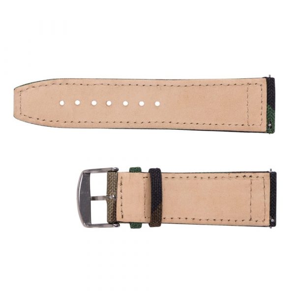Army Camo Cordura® Leather Watch Bands - Image 3