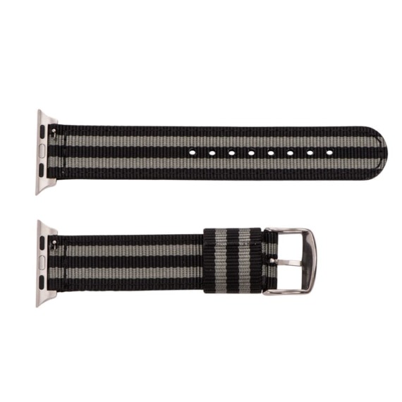 Black & Grey RAF NATO Watch Bands for Apple Watch