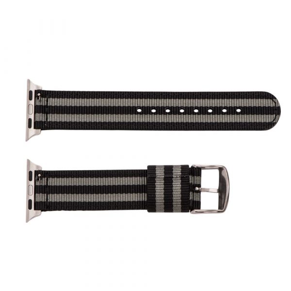 Black & Grey RAF NATO Watch Bands for Apple Watch
