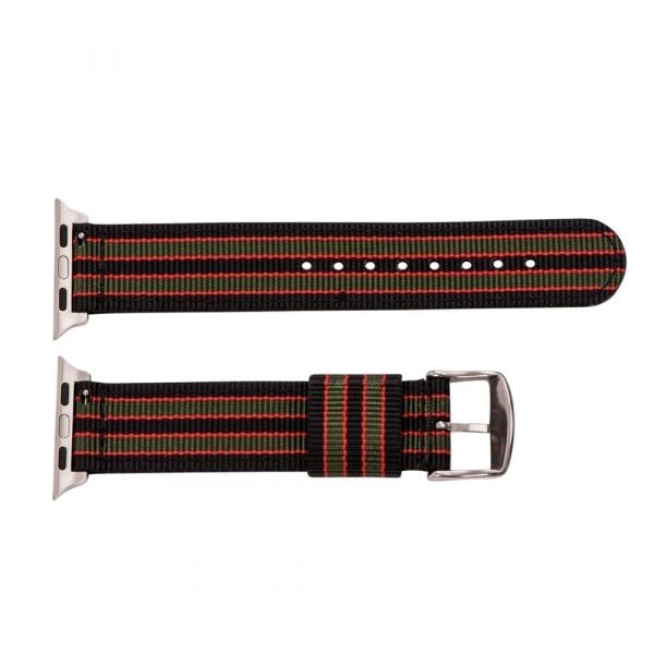 Black/Green/Red RAF Ballistic Watch Bands for Apple Watch<sup>®</sup> - Image 3