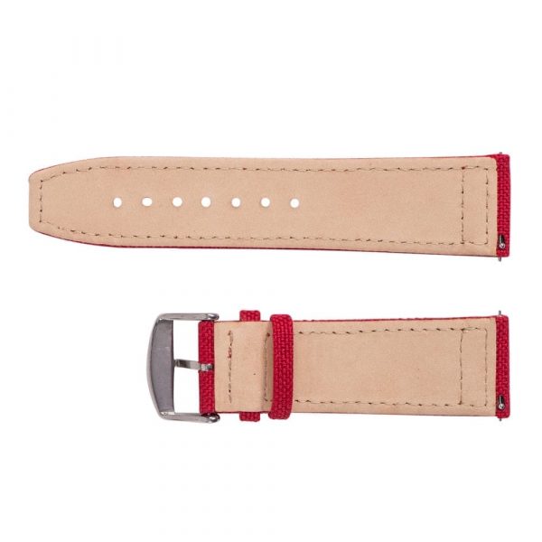 Barn Red Cordura® Leather Watch Bands