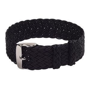 Black Double Braided Perlon Strap
