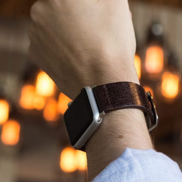 Brown Washed Leather Bands for Apple Watch<sup>®</sup> (Dapper) - Image 2