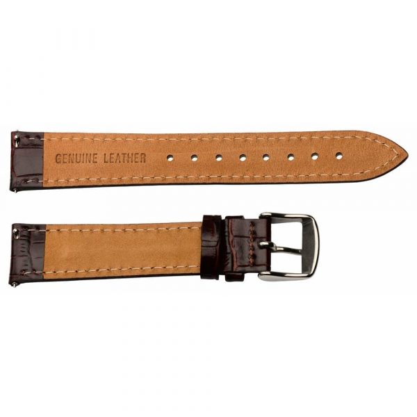 Brown Croco Leather Watch Bands - Image 2