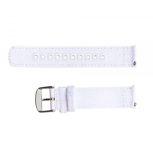 White 2-Piece Canvas Watch Bands - Image 2