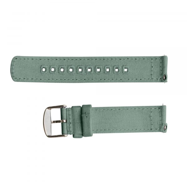 Olive Green 2-Piece Canvas Watch Bands - Image 2