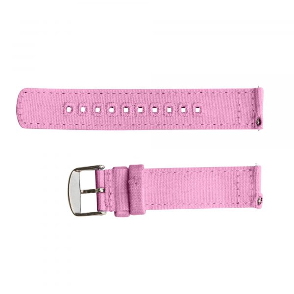 Pink 2-Piece Canvas Watch Bands - Image 2