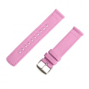 Pink 2-Piece Canvas Watch Bands
