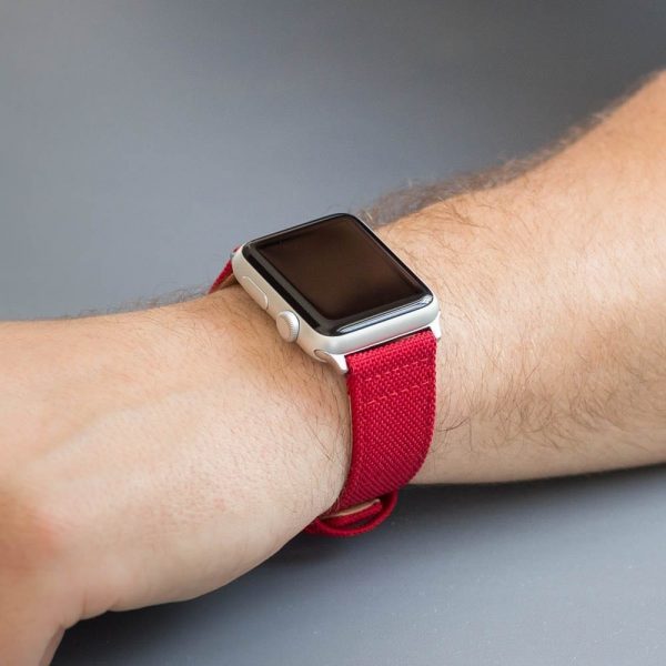 Barn Red Cordura<sup>®</sup>(S/M) Watch Bands for Apple Watch<sup>®</sup> - Image 2
