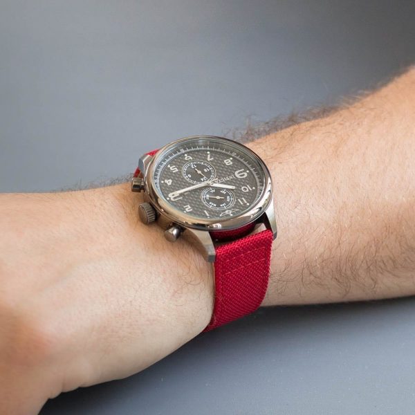 Barn Red Cordura® Leather Watch