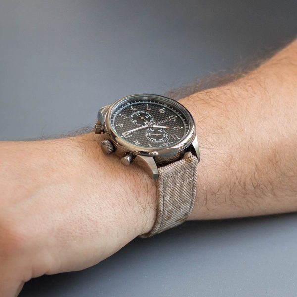 Desert Camo Cordura® Leather Watch Bands - Image 2