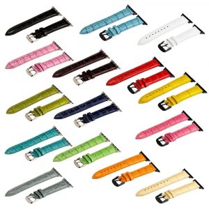 Set of 15 Croco Leather Bands for Apple Watch